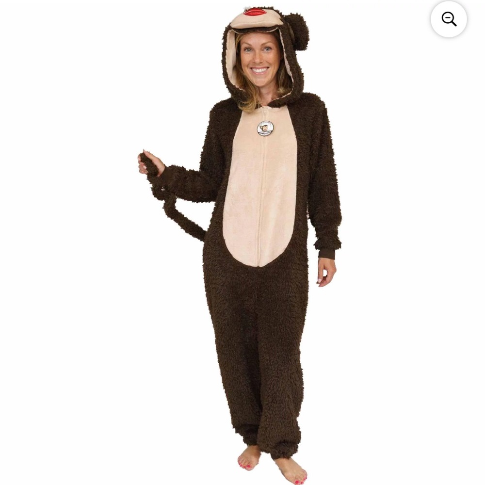 Secret Treasures Monkey character sleepwear adult costume pajama Size XL